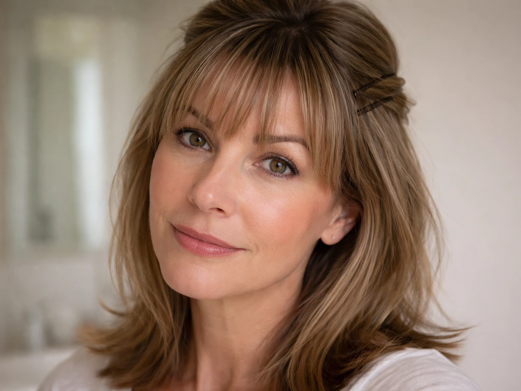 How to Grow Out Bangs Over 50: Timeline, Trims, Styling