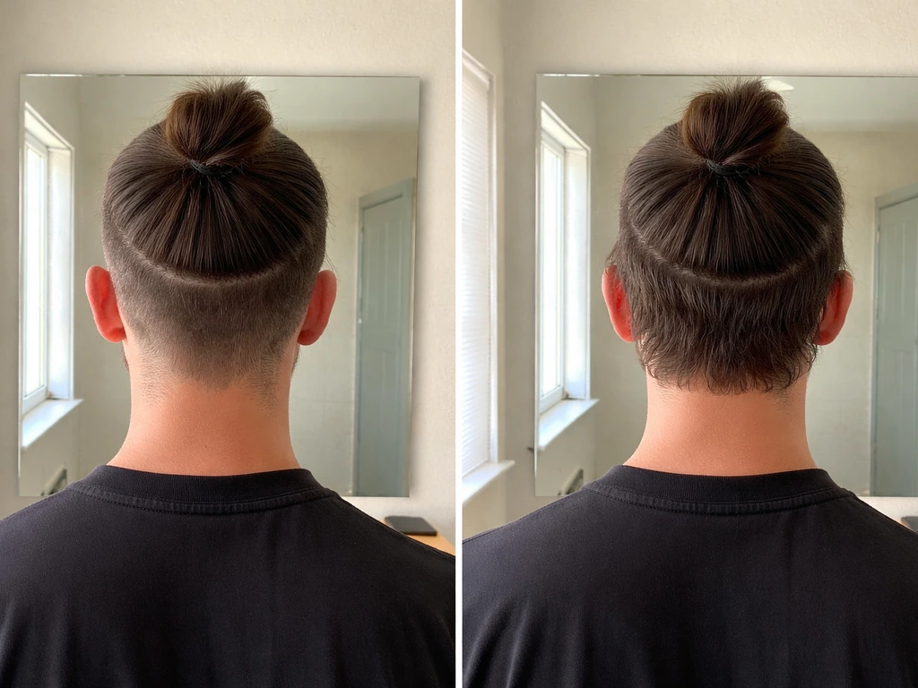 how to grow a man bun undercut